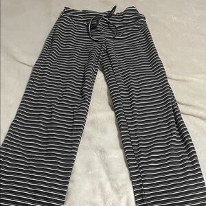 SHEIN Black and White Striped Pants